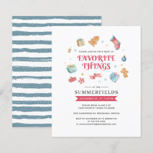 Papier Budget Noël Favoris Choses Vacances Invitation