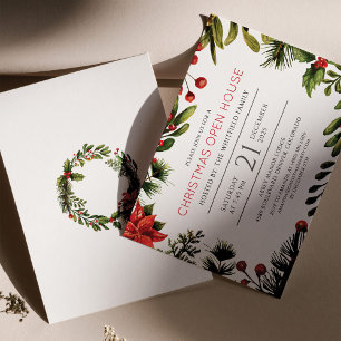 Papier Budget Noël Fêtes Berries Invitation