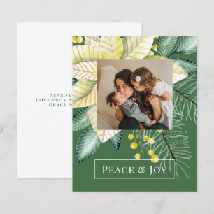 Papier BUDGET Noël Fleur d'hiver Paix et joie Photo