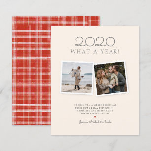 Papier Budget Noël Tartan Photo Holiday dessiné à la main