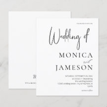 Budget noir et blanc Mariage moderne 3