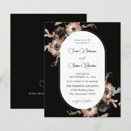 Papier Budget noir & Mariage naturel - Noir