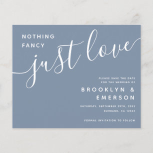 Papier Budget Nothing Fancy Just Love Save the Date