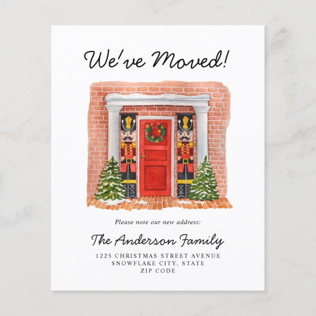 Papier Budget Nous avons déplacé Porte Nutcracker Holiday (Devant)