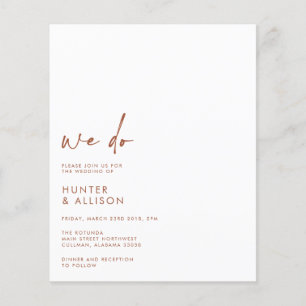 PAPIER BUDGET NOUS FAISONS FAIRE-PART DE MARIAGE