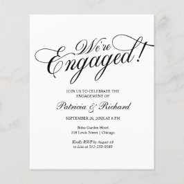 Papier Budget Nous sommes engagés Engagement Party Invita
