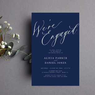 Papier Budget Nous sommes fiancés invitation de fête de f