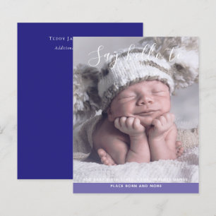 Papier BUDGET Nouveau Faire-part photo bébé personnalisé