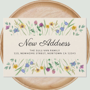 Papier Budget Nouveau Fleur sauvage d'adresses Faire-part
