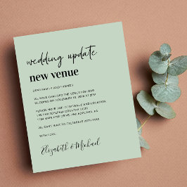 Papier Budget Nouveau Mariage Lieu Sage Green Faire-part