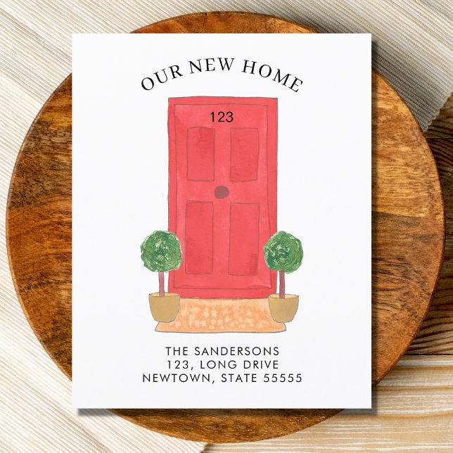 Papier Budget Nouvelle adresse Faire-part de déplacement  (Créateur téléchargé)