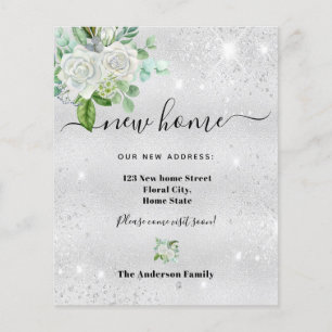 Papier Budget nouvelle adresse maison argent annonce flor