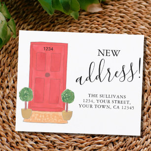 Papier Budget Nouvelle adresse Porte avant Faire-part de 