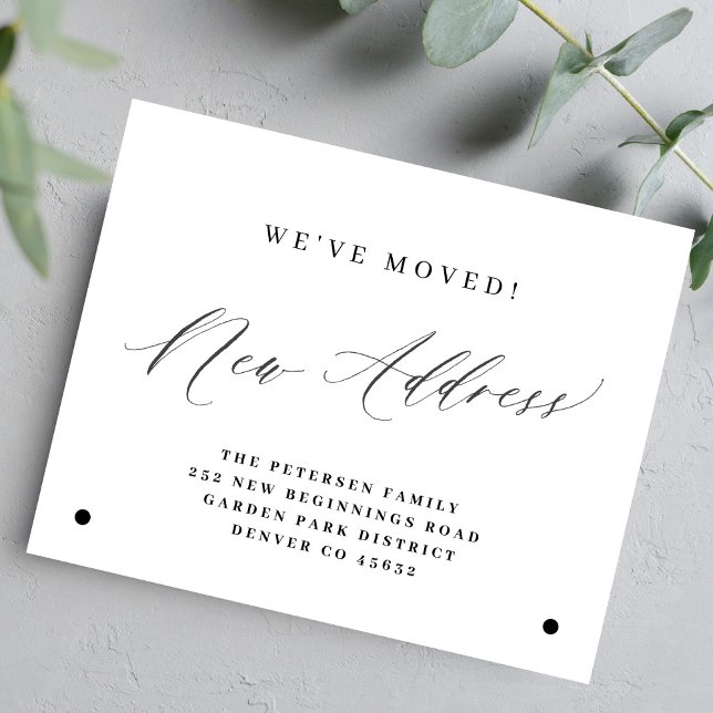 Papier Budget nouvelle adresse simple déplacement faire-p (Créateur téléchargé)