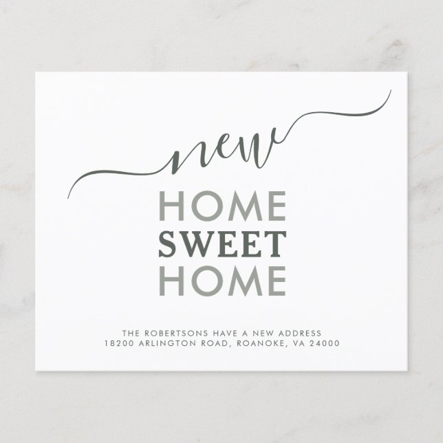 Papier Budget Nouvelle maison Sweet Home Moving Faire-par (Devant)