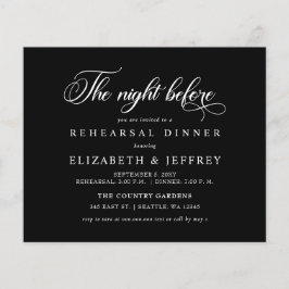 Papier Budget Nuit Noire Avant Le Dîner De Répétition inv