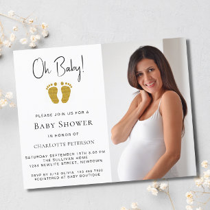 Papier Budget Oh Baby Baby shower non sexiste Invitation