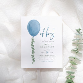 Papier Budget Oh Boy Eucalyptus Balloon Baby shower