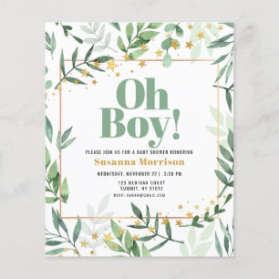 Papier Budget Oh garçon Baby shower aquarelle Parties sci
