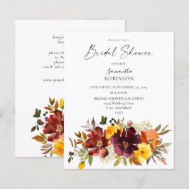 Papier Budget Orange & Chute Jaune Fête des mariées flora