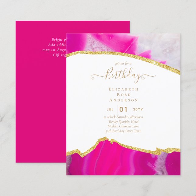 Papier BUDGET Paillettes Féerique Agate Fille Jolie Tout  (Devant / Derrière)