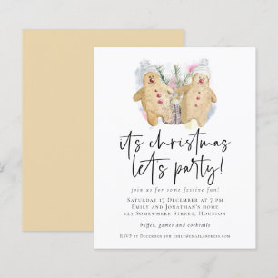 Papier Budget pain d'épices hommes Noël Lets Invitation d