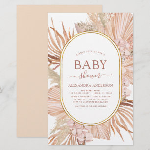 Papier Budget Pampas Grass Baby shower Bohème Bohème Bohè