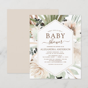 Papier Budget Pampas Grass Baby shower Boho Eucalyptus