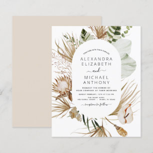 Papier Budget Pampas Grass Bohemian Eucalyptus Mariage