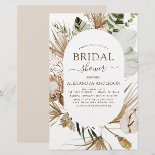 Papier Budget Pampas Grass Boho Fête des mariées tropical