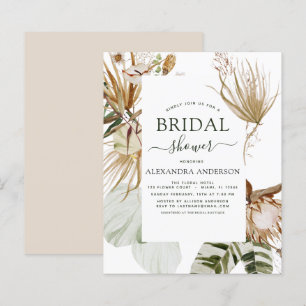 Papier Budget Pampas Grass Boho Fête des mariées tropical