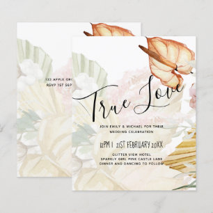 Papier BUDGET Pampas Tropical Grass Terracotta Mariage