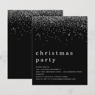 Papier Budget Parties scintillant argent Noël fête Invita