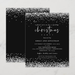 Papier Budget Parties scintillant argent Noël fête Invita