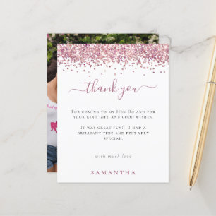 Papier Budget Parties scintillant rose photo Hen Party Me