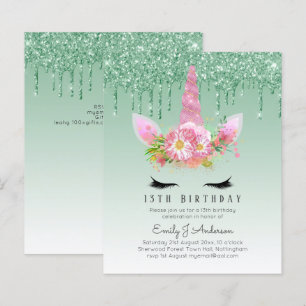 Papier BUDGET Parties scintillant rose Unicorn Filles Inv