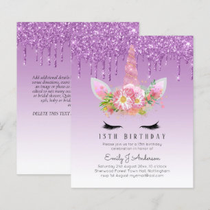 Papier BUDGET Parties scintillant rose Unicorn Filles Inv