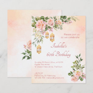Papier Budget Pastel crème rose lanternes marocaines invi