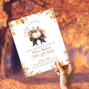 Papier Budget Petit Baby shower Citrouille Floral & Plaid
