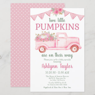Papier Budget Petit Citrouille Twin Girl Baby Sprinkl