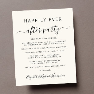 Papier Budget Photo Crème Mariage Réception Invitation