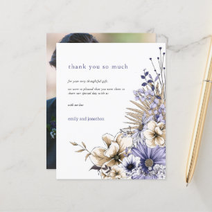 Papier Budget Photo Florals Lilac Mariage Merci