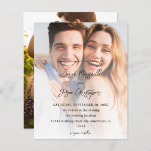 Papier Budget Photo moderne 7 Mariage vertical V2-C