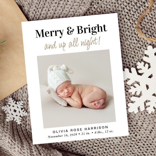 Papier Budget Photo Noël (A fun and unique way to introduce family and friends to your baby this holiday season)