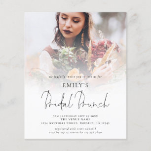 Papier Budget Photo Overlay Script Bridal Brunch Invitati