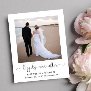 Papier Budget Photo QR Code Mariage Réception Invitation