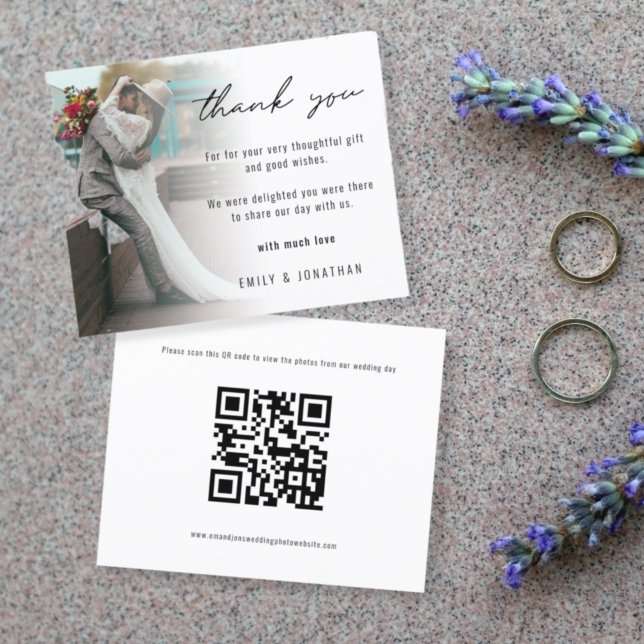 Papier Budget Photo QR Code to Mariage Photos Merci (Créateur téléchargé)