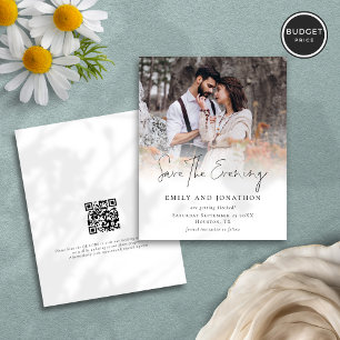 Papier Budget Photo QR Script Mariage Enregistrer La Soir