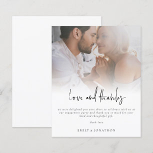 Papier Budget Photo Script Fiançailles Amour et Merci