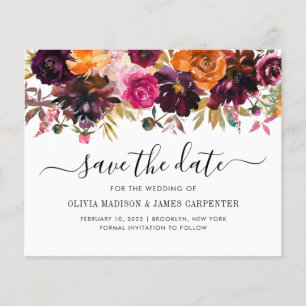 Papier Budget Pink Terracotta Mauve Floral Enregistrer la